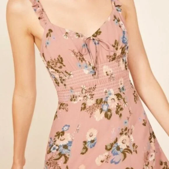 REFORMATION - ELYSE DRESS - IRENE - SIZE 8 (RUNS 1 SIZE SMALLER) - Picture 1 of 10